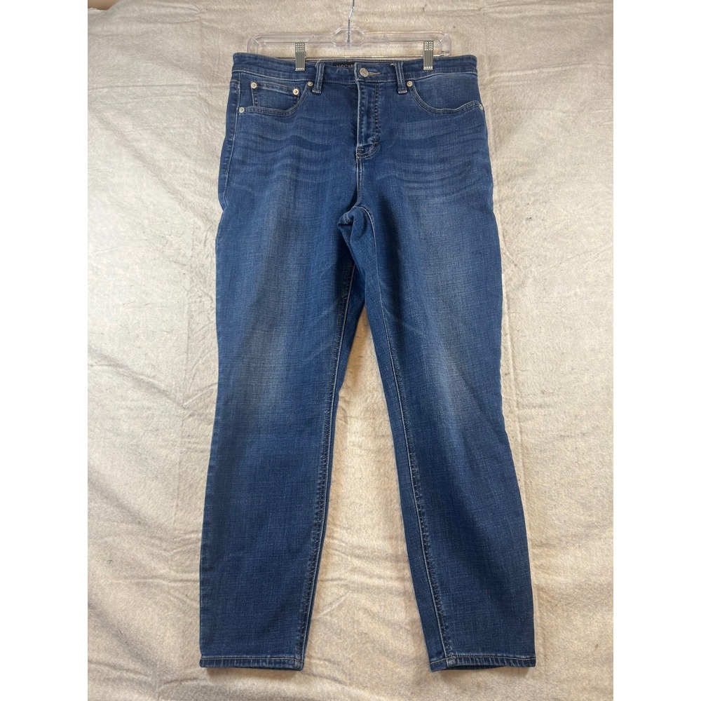 Lucky Brand Women Jeans Bridgette High Rise Skinny Blue Denim Size‎ 14 32 Ankle